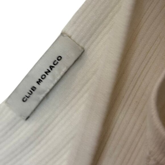 Club Monaco white sleeveless ribbed knit crop top size S - Picture 5 of 5